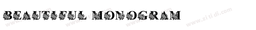 Beautiful Monogram字体转换 Beautiful Monogram字体转换